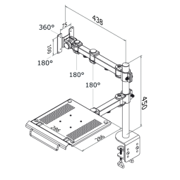 NewStar FPMA-D960NOTEBOOK - Befestigungskit (full-motion)