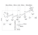 Neomounts FPMA-D1330DSILVER Monitor arm 10-27"