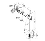 Neomounts FPMA-D960 Monitor arm 10-30"