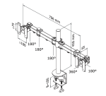 Neomounts FPMA-D960D Monitorarm 10-27"