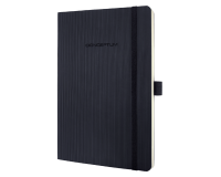 Notitieboek Sigel Conceptum Pure A5 194blz 80gr lijn softcover zwart