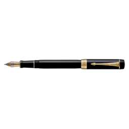 Vulpen Parker Duofold Classic black 18k GT fijn