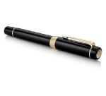 Stylo plume Parker Duofold Classic Black 18K GT Fin