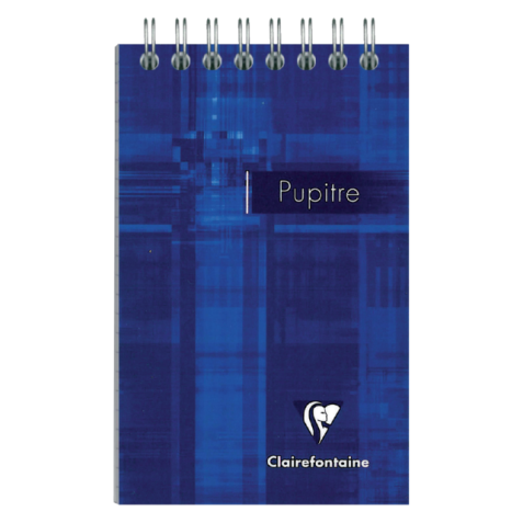 Bloc-notes à spirale Clairefontaine Puptire 75x120mm ligné