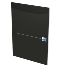 Bloc-notes Oxford Office Smart A4 ligné 50 feuilles 80-90g noir