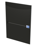 Bloc-notes Oxford Office Smart A4 ligné 50 feuilles 80g noir