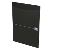 Schrijfblok Oxford Office Smart A4 lijn 50 vel 80gr zwart