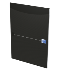 Bloc-notes Oxford Office Smart A4 ligné 50 feuilles 80g noir