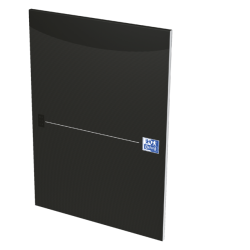 Bloc-notes Oxford Office Smart A4 ligné 50 feuilles 80g noir