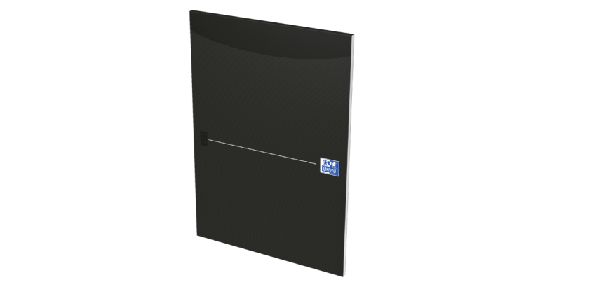 Oxford Office Smart A4 Lined Notepad 50 Sheets 80-90g Black