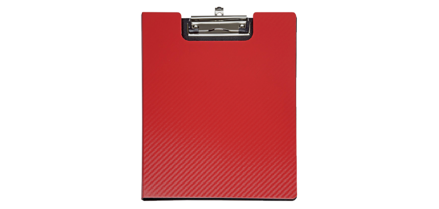 MAUL Flexx Klemmbrett mit Klappe A4 Hochformat PP Rot
