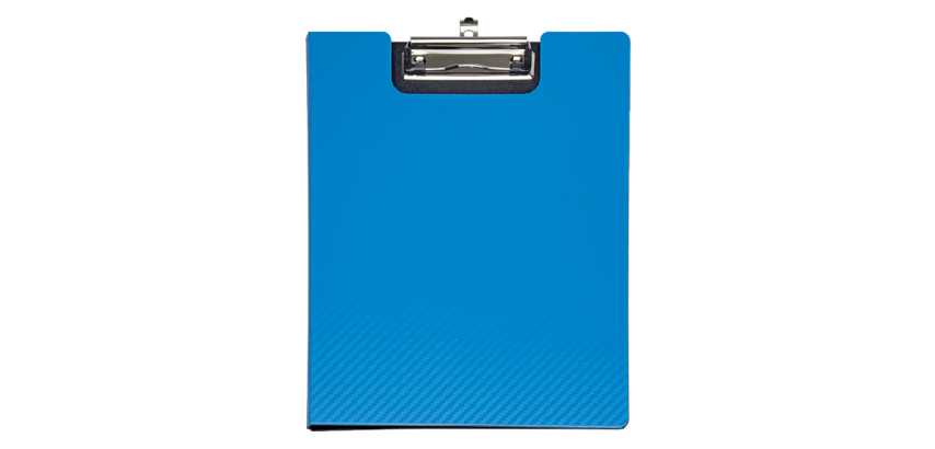 MAUL Flexx Klemmbrett mit Klappe A4 Hochformat PP Blau