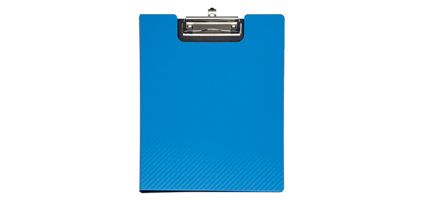 MAUL Flexx clipboard with flap A4 portrait PP blue