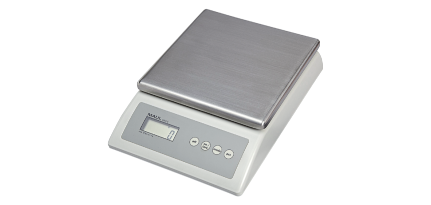 Balance de comptage MAULcount 10kg plateau métal 17x17,5cm 220V + pile gris
