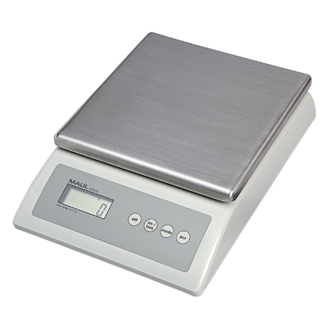 Balance de comptage MAULcount 10kg plateau métal 17x17,5cm 220V + pile gris