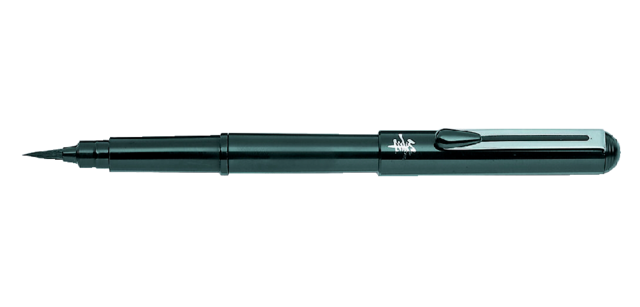 Pocketbrush Pentel XGFKP/FP10 zwart inclusief 2 patronen in blister