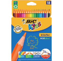 EN_ETUI 18 CRAYONS BIC KIDS EVOL.