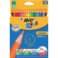 Crayons Couleur BIC Kids Evolution 18 couleurs assorti