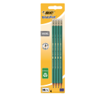 Bleistift BIC Evolution ECOlutions sechseckig HB mit Radiergummi Blisterpackung 4 Stück