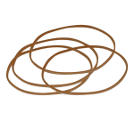 Elastiek Standard Rubber Bands 22 100x1.5mm 1kg 2660 stuks bruin