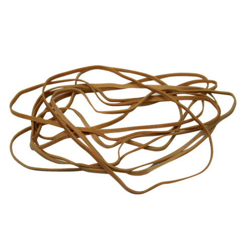 Elastiek Standard Rubber Bands 24 150x1.5mm 50gr 85 stuks bruin