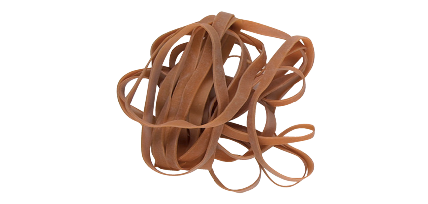 Elastiek Standard Rubber Bands 36 120x2.5mm 500gr 670 stuks bruin