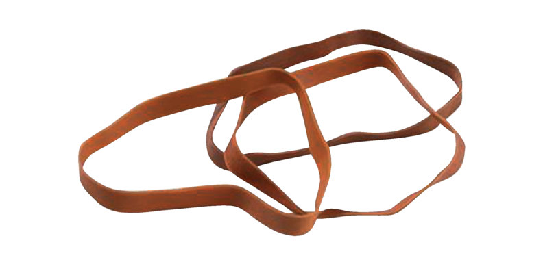 Elastique Standard 77 Rubber Bands 120x7,5mm 500g brun 220 pièces
