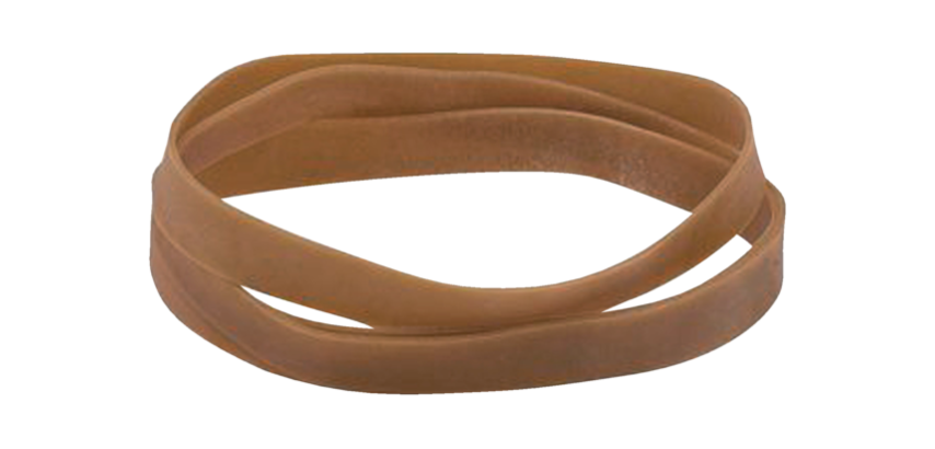 Standard Elastic 87 Rubber Bands 120x10mm 100g brown 32 pieces