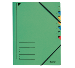 Leitz sorter 7 green cardboard dividers