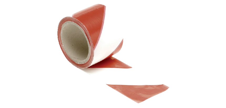 Ruban de signalisation IEZZY 100m rouge-blanc