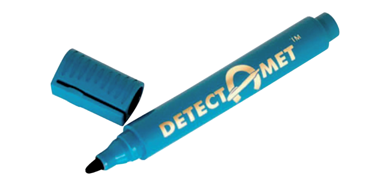Marker für Whiteboard, erkennbar Detectamet, blaue Spitze