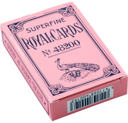 Jeu de cartes chiens plastifiées bleu ou rose