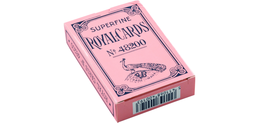 Jeu de cartes chiens plastifiées bleu ou rose