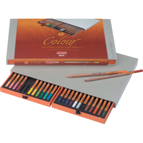 Crayons Couleur Bruynzeel Colour Box 24 couleurs assorties