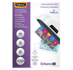 Pochette de plastification Fellowes A4 2x80mic brillant 25 pièces