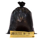 Sac poubelle Komo 60L noir rouleau de 20 pièces