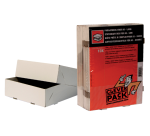 Boîte télescopique CleverPack A5 218x155x55mm p/500 feuilles blanc 10 pièces