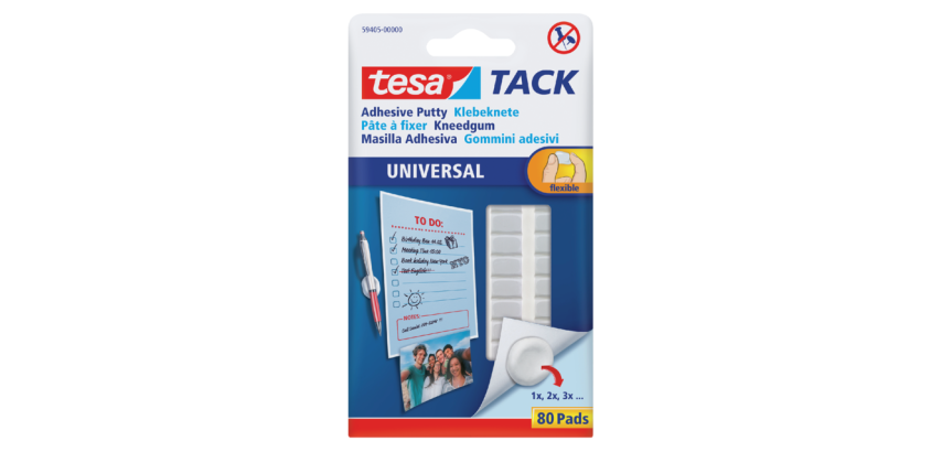 tesa® TACK Universal adhesive mounting putty 80 pieces