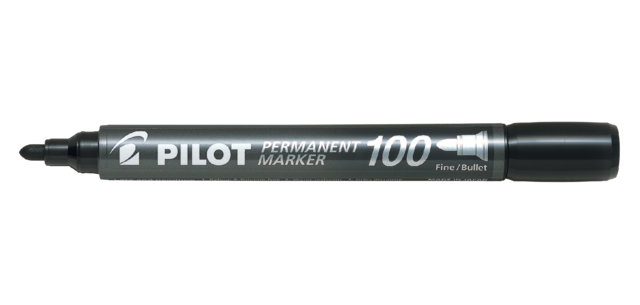 Marqueur PILOT 100 ogive Fin noir