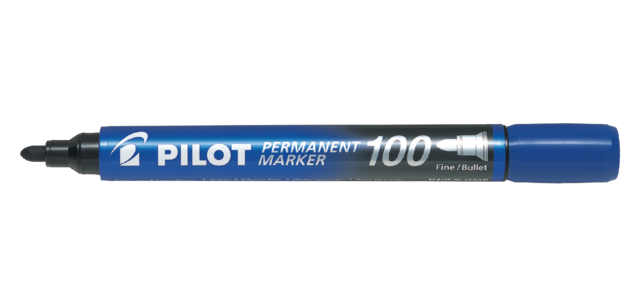 PILOT 100 Rundspitze Fein Blau Marker
