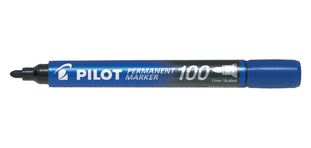 Marqueur PILOT 100 ogive Fin bleu