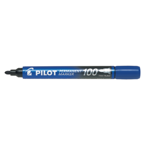 Viltstift PILOT 100 rond fijn blauw