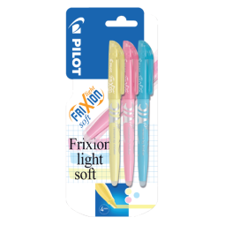 Markeerstift PILOT friXion light soft pastel assorti blister à 3 stuks