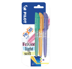 Surligneur PILOT FriXion Light Soft assorti blister 3 pièces