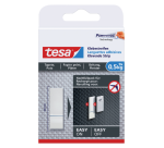 tesa® Adhesive Strip Wallpaper & Plaster 0.5kg White 9 pieces