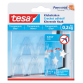 Klevende haak tesa® 0,2kg transparant 5 stuks