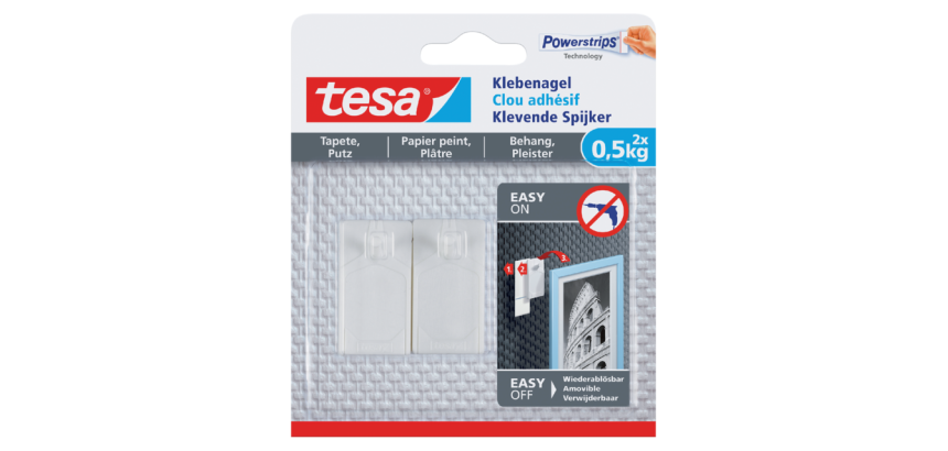 Tesa® Klebenagel Tapete & Putz 0,5kg weiß