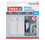 Adhesive nail tesa® Wallpaper & Plaster 1kg white 2 pieces