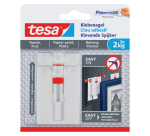 Klevende spijker tesa® behang en pleisterwerk 2kg verstelbaar wit 2 stuks