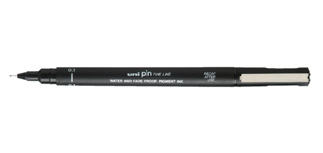 Uni-ball Pin Fineliner 0.1mm black